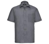 Russell Collection Mens Poplin Easy-Care Short-Sleeved Shirt / N/A N/A RW9370