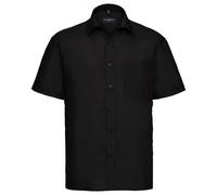 Russell Collection Mens Poplin Easy-Care Short-Sleeved Shirt / N/A N/A RW9370