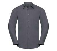 Russell Collection Mens Poplin Tailored Long-Sleeved Shirt / N/A N/A PC5725
