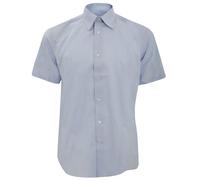 Russell Collection Mens Short Sleeve Easy Care Tailored Oxfo BC1016