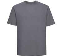 Russell Collection Men's Short SleeveT-Shirt - Grey - Convoy Grey - Large