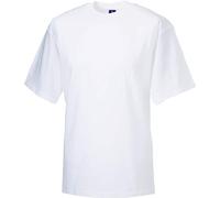 Russell Collection Men's Short SleeveT-Shirt - White - white - X-Large