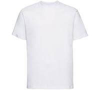 Russell Collection Men's Short SleeveT-Shirt - White - White - XXX-Large