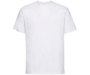 Russell Collection Men's Short SleeveT-Shirt - White - White - XXX-Large