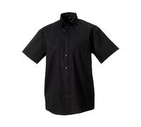Russell Athletic Collection Mens Ultimate Short-Sleeved Shirt (Black) Cotton - Size 18 inch