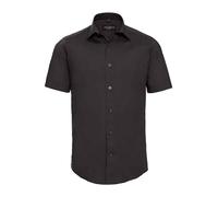 Russell Collection Short Sleeve Easy Care Fitted Shirt Stretch Workwear