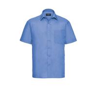 Russell Collection Short Sleeve Easy Care Poplin Shirt Classic Workwear
