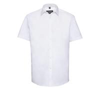 Russell Collection Short Sleeve Herringbone Shirt