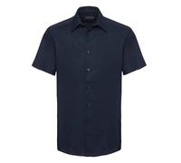 Russell Collection Short Sleeve Tailored Oxford Shirt Easy Care Workwear