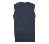 Russell Collection Sleeveless Cotton Acrylic V Neck Sweater Corporate Uniform