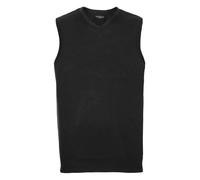 Russell Collection Sleeveless Cotton Acrylic V Neck Sweater Corporate Uniform
