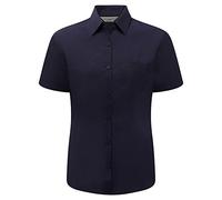 Russell Collection Women's Easy Care Poplin Shirt 2XL Black