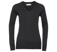 Russell Collection Womens/Ladies Cotton Acrylic V Neck Sweat PC5747