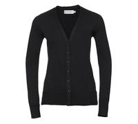 Russell Athletic Collection Womens/Ladies Deep V Cardigan (Black) - Size 4XL