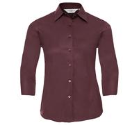 Russell Collection Womens/Ladies Easy-Care Fitted 3/4 Sleeve PC5855