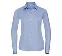 Russell Collection Womens/Ladies Herringbone Long-Sleeved Fo PC5778