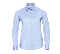 Russell Athletic Collection Womens/Ladies Oxford Long-Sleeved Shirt (Oxford Blue) - Size 5XL