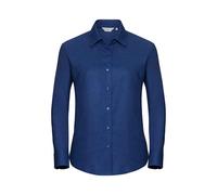 Russell Collection Womens/Ladies Oxford Long-Sleeved Shirt PC6006