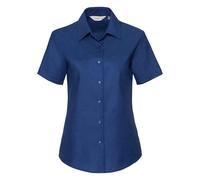 Russell Athletic Collection Womens/Ladies Oxford Short-Sleeved Shirt (Bright Royal Blue) - Navy/Blue - Size X-Small