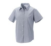 Oxford Short-Sleeved Shirt Russell Collection Silver 5XL