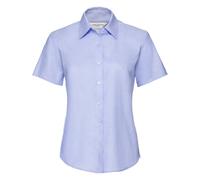 Russell Athletic Collection Womens/Ladies Oxford Short-Sleeved Shirt (Oxford Blue) - Size 5XL
