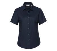 Russell Collection Womens/Ladies Oxford Short-Sleeved Shirt PC6610
