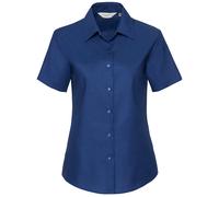 Russell Collection Womens/Ladies Oxford Short-Sleeved Shirt RW9398