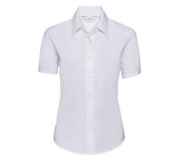 Russell Collection Womens/Ladies Oxford Tailored Short-Sleev RW9390