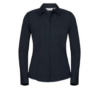 Russell Collection Womens/Ladies Poplin Fitted Long-Sleeved PC5757