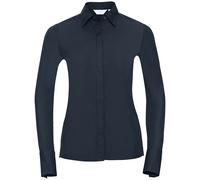 Russell Athletic Collection Womens/Ladies Ultimate Stretch Long-Sleeved Formal Shirt (Bright Navy) - Navy/Blue - Size Medium