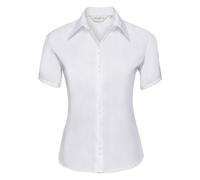 Russell Collection Women's Non-Iron Shirt R-957F-0 - Short Sleeve Formal Shirt