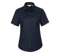 Russell Collection Womens/Ladies Oxford Short-Sleeved Shirt PC5910