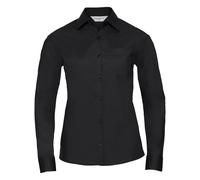 Russell Collection Womens/Ladies Poplin Easy-Care Long-Sleeved Shirt RW9467