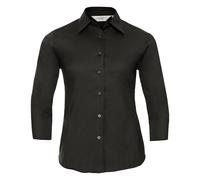 Russell Collection Women's ¾ sleeve easycare fitted shirt 0R946F0 - Classic sing