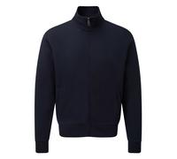 Russell Cotton Rich Authentic Full Zip Sweatshirt Jacket Upright Collar XS - 4XL