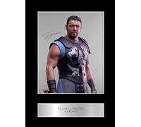 Russell Crowe Maximus Pre Printed Signature Signed Mounted Photo Display #1 Printed Autograph Picture 10x8 Inch Mount