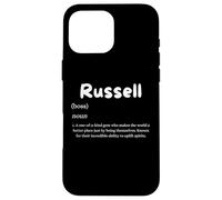 Russell Definition Personalized Name Custom Costume For Russ Case for iPhone 16 Pro Max