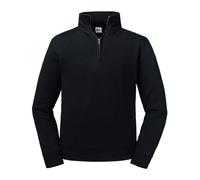 Russell Europe Authentic Â¼ Zip Sweatshirt Modern Fit Brushed Fleece Cotton