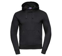 Russell Europe Authentic Hooded Sweatshirt Black Contemporary Fit Luxurious