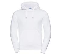 Russell Europe Authentic Hooded Sweatshirt White Contemporary Fit Luxurious