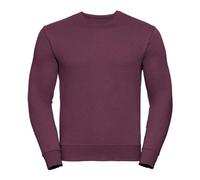 Russell Europe Burgundy Set-In Sleeve Sweatshirt Contemporary Fit Comfort