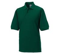 Russell Europe Classic Cotton Pique Polo - Bottle Green - 2XL