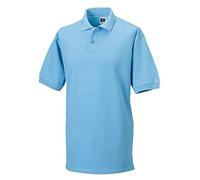 Russell Europe Classic Cotton Pique Polo - Sky - L