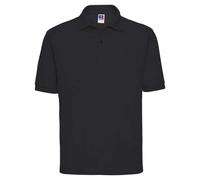 Russell Europe Classic Polycotton Polo Shirt Black Men Women Casual