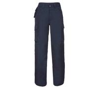 Russell Europe Heavy Duty Work Trousers Navy Durable Stain Resistant Cargo