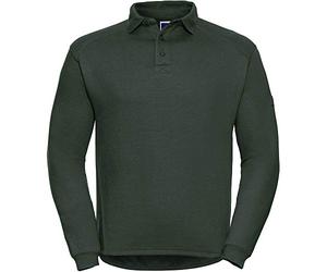Russell Europe Mens Heavy Duty Collar Sweatshirt (2XL) (Bottle Green)