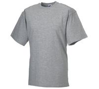 Russell Europe Mens Workwear Short Sleeve Cotton T-Shirt (3XL) (Light Oxford)