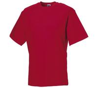 Russell Europe Mens Workwear Short Sleeve Cotton T-Shirt (L) (Classic Red)