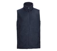 Russell Europe Outdoor Fleece Gilet Men Women Modern Fit Reversed Zips