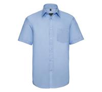 Russell Europe Short Sleeve Non Iron Shirt Classic Fit Wrinkle Free